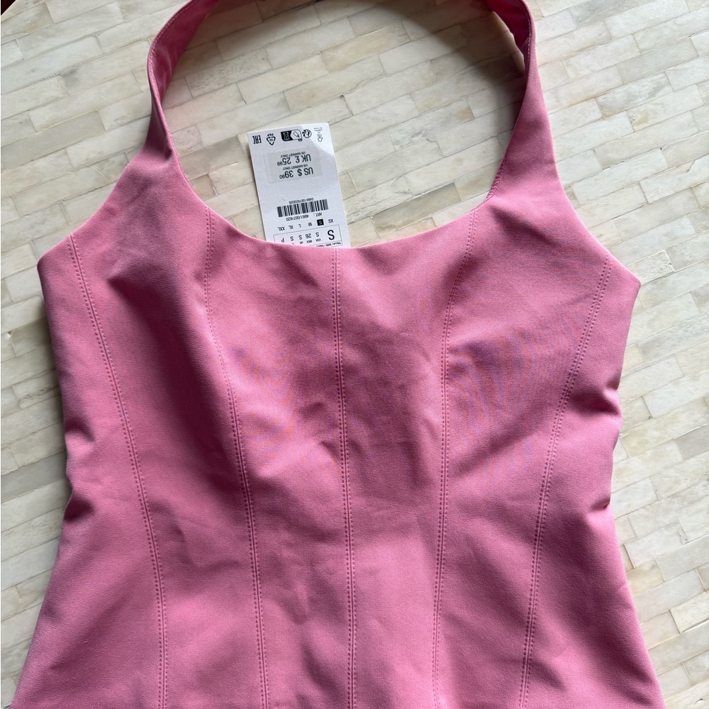 NWT Zara Fitted Halter Top